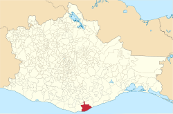 Mexico Oaxaca Santa Maria Huatulco location map